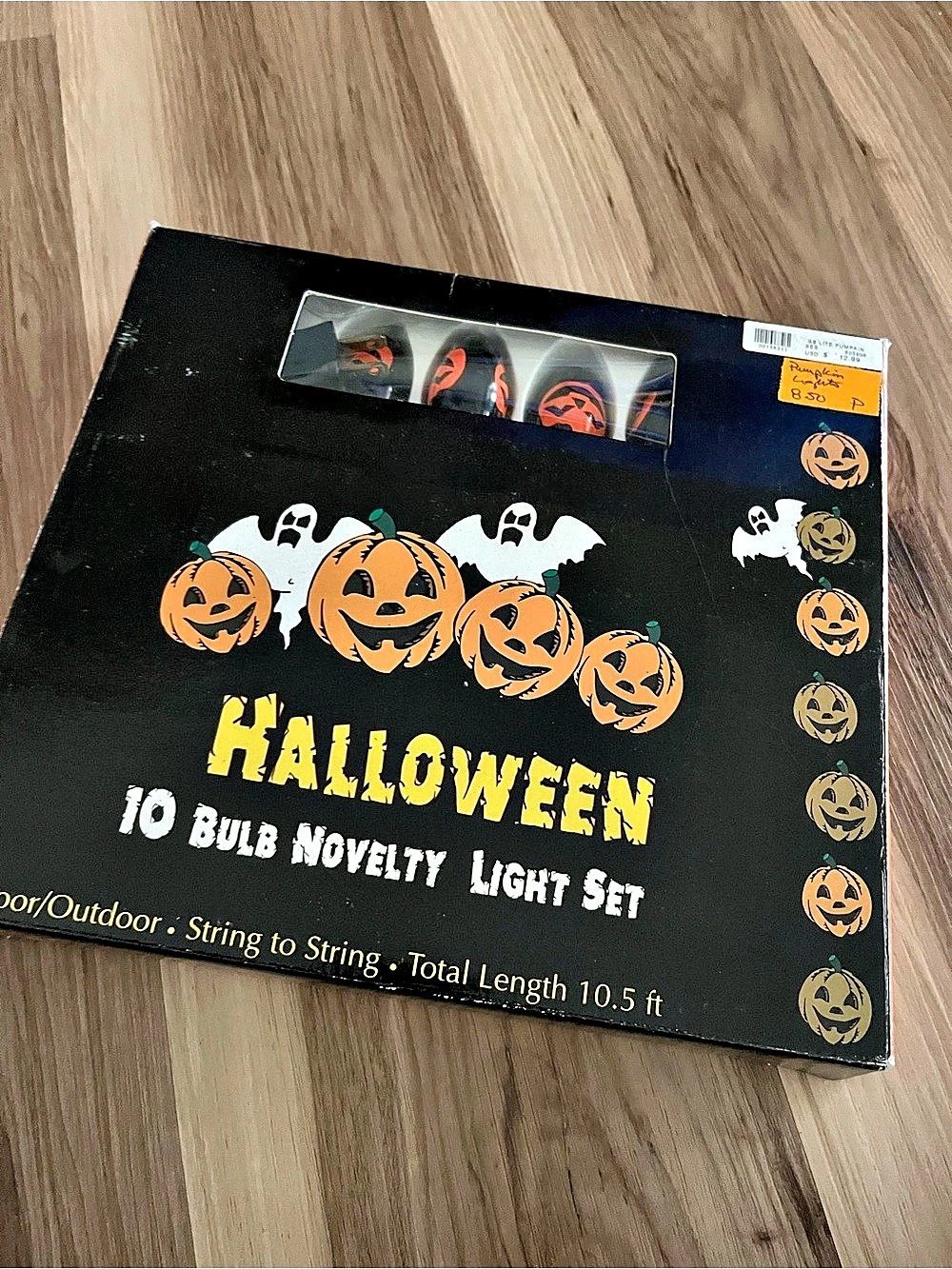 Golden Lighting 10 Light G9 Pumpkin Face Halloween Pumpkin String Lights NWT